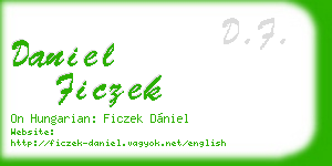 daniel ficzek business card